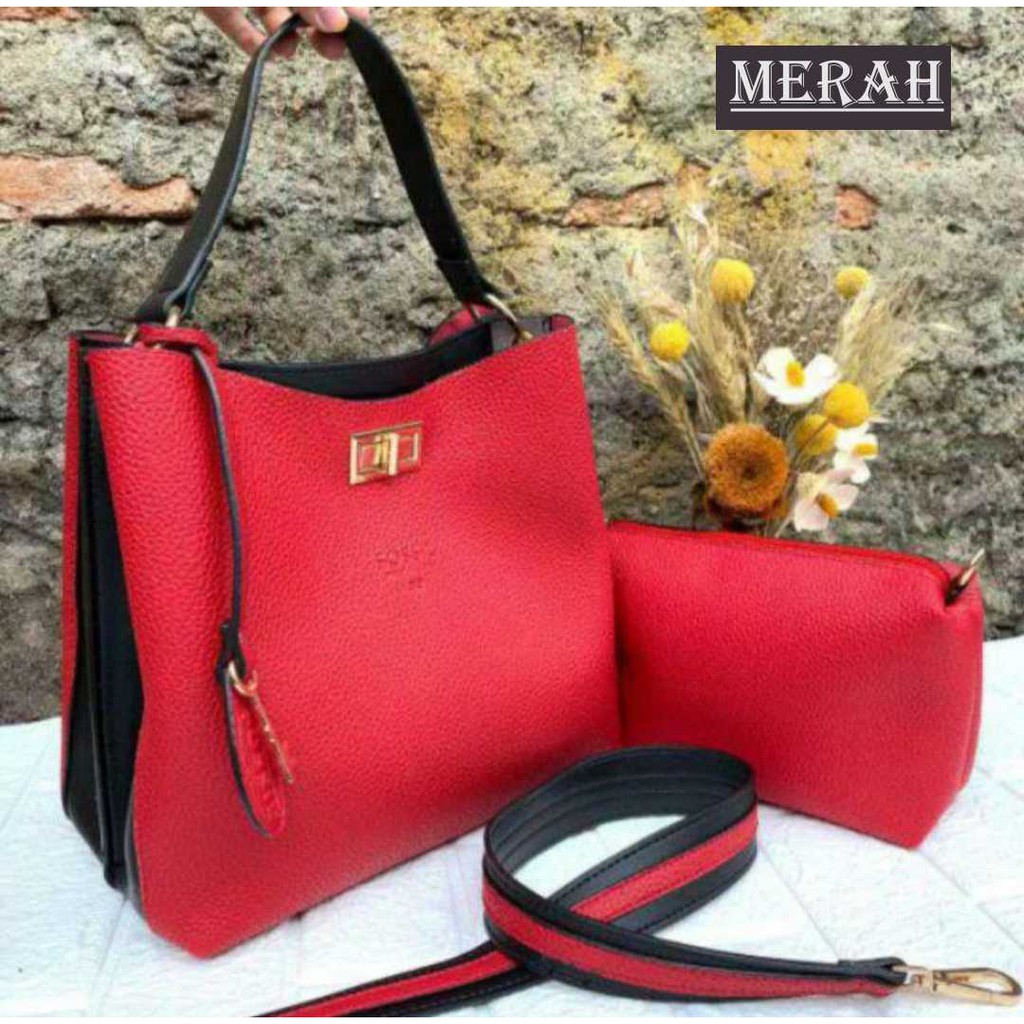 TAS F TOTE 2 RUANG / TAS FASHION WANITA