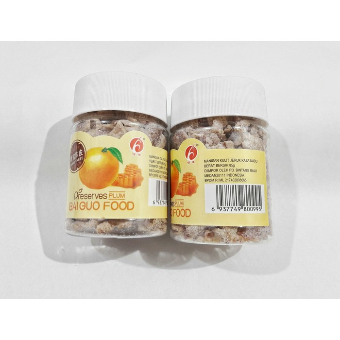 

BaiGuo Food / Bai Guo Food. Manisan Kulit Jeruk Rasa Madu 85gr Premium