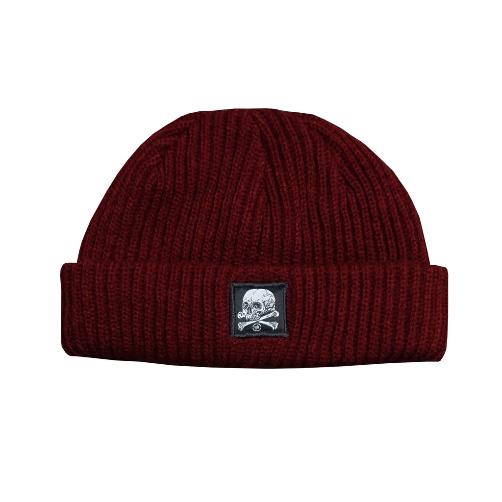HUSTED BONESK MAROON BEANIE