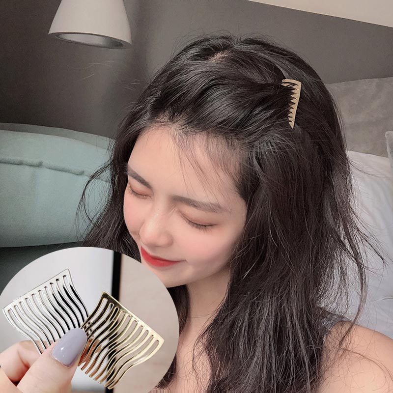 Jepit Rambut Model Sisir Seamless Bahan Metal Untuk Wanita