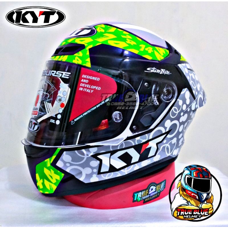 Helm KYT TT Course / KYT TTC Original (Ongkir Termurah 2Kg)-Arbolino