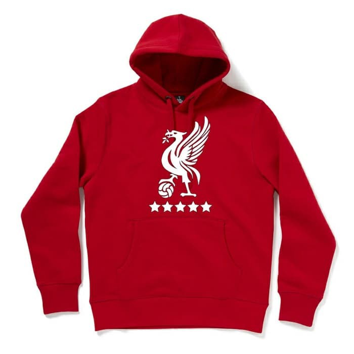 JAKET HOODIE LIVERPOOL LOGO SWEATER BOLA