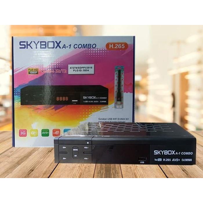 Zaen | Skybox A1 Combo Hd - Receiver Parabola Dvb-S2 Dan Set Top Box Dvb-T2