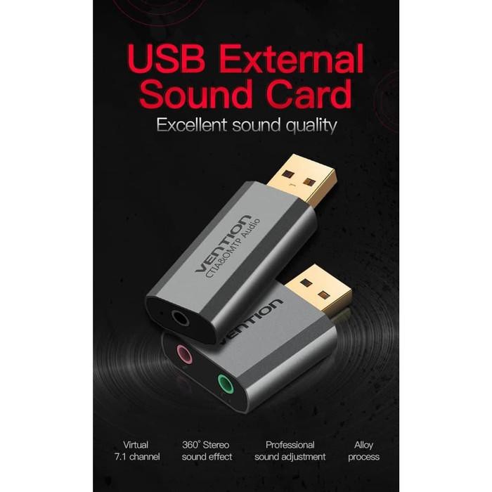 Jual Vention S19 Universal External USB Sound Card Single Hole CTIA OMTP Limited
