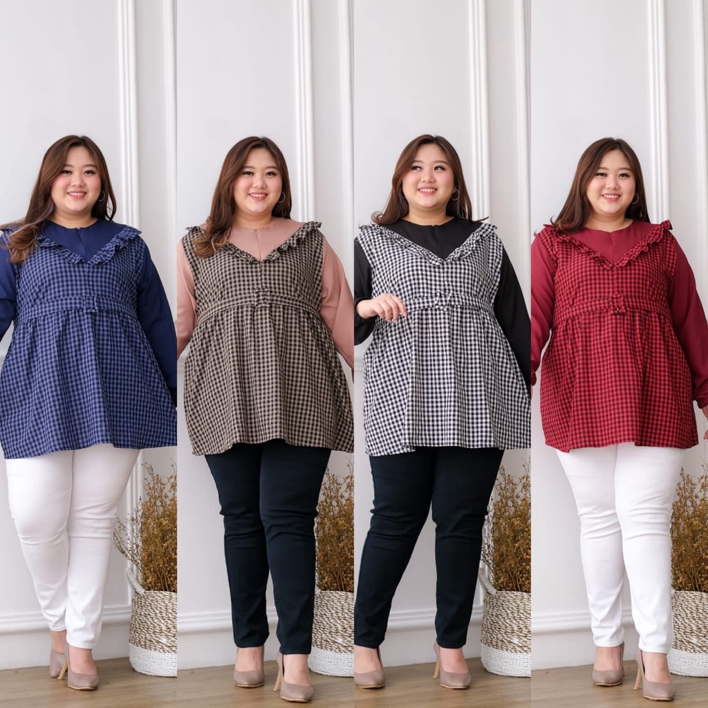 BLOUSE JUMBO LD144 BLOUSE BIGSIZE LD144