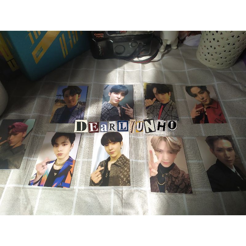 photocard pc ATEEZ san yunho fever pt.2, yeosang EP fin & EP answer, Yunho Thanxx