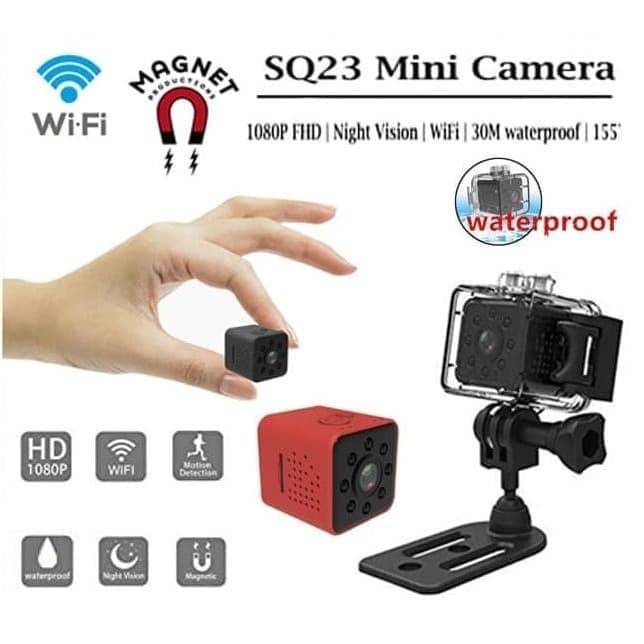 Mini Camera Kamera Wifi SQ23 Waterproof Full HD 1080P Super Wide Angle Lens - SYS