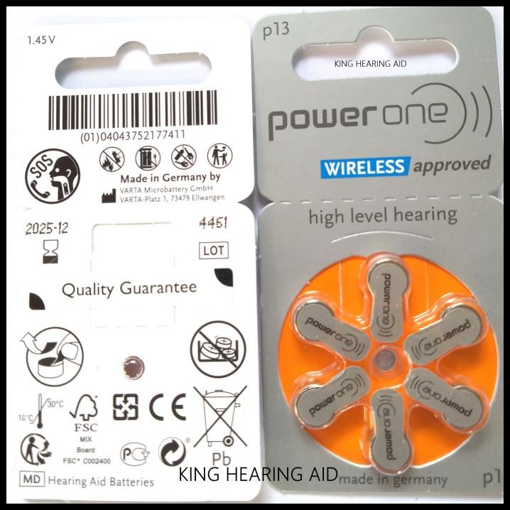 Terbaru Powerone 13 Baterai Alat Pendengar Batere Alat Bantu Dengar