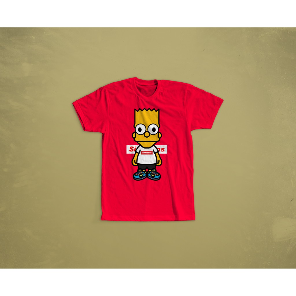 KAOS BAJU TSHIRT COMBED 30S SIMPSONS SUPREME KODE A1