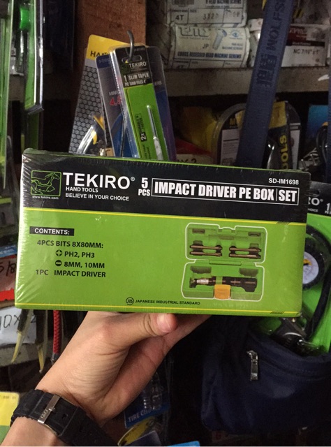 Tekiro Obeng Ketok Set 5Pcs Tekiro Impact Driver Set Tekiro