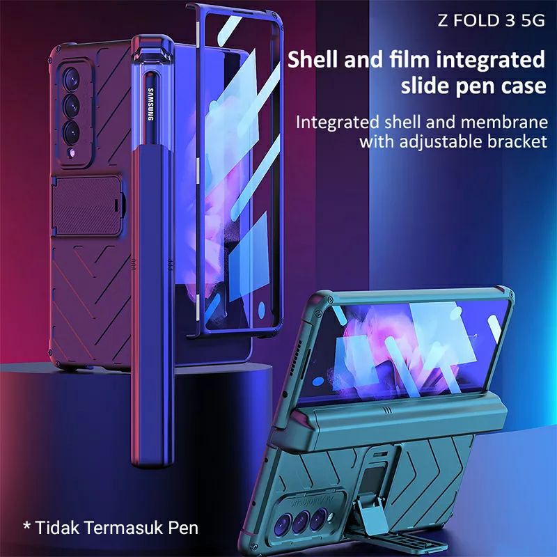 Case Samsung Galaxy Z Fold 3 4 5G Fold3 Fold4 Full Cover 360 With Pen Slot Original GKK