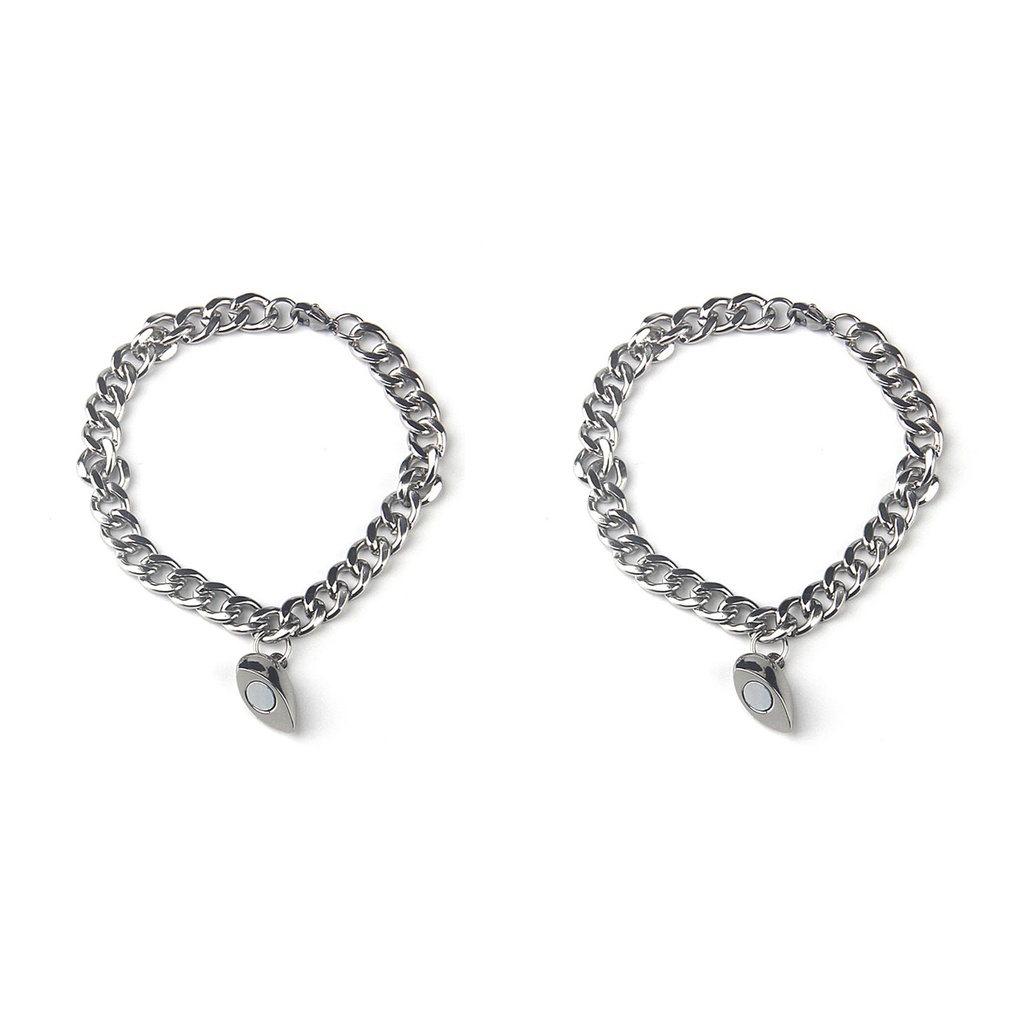 Hu Hu Hu Hu Hu Alat Bantu Pasang Kacamata♡ 2pcs Gelang Magnetik Adjustable Bahan Stainless Steel Untuk Pesta