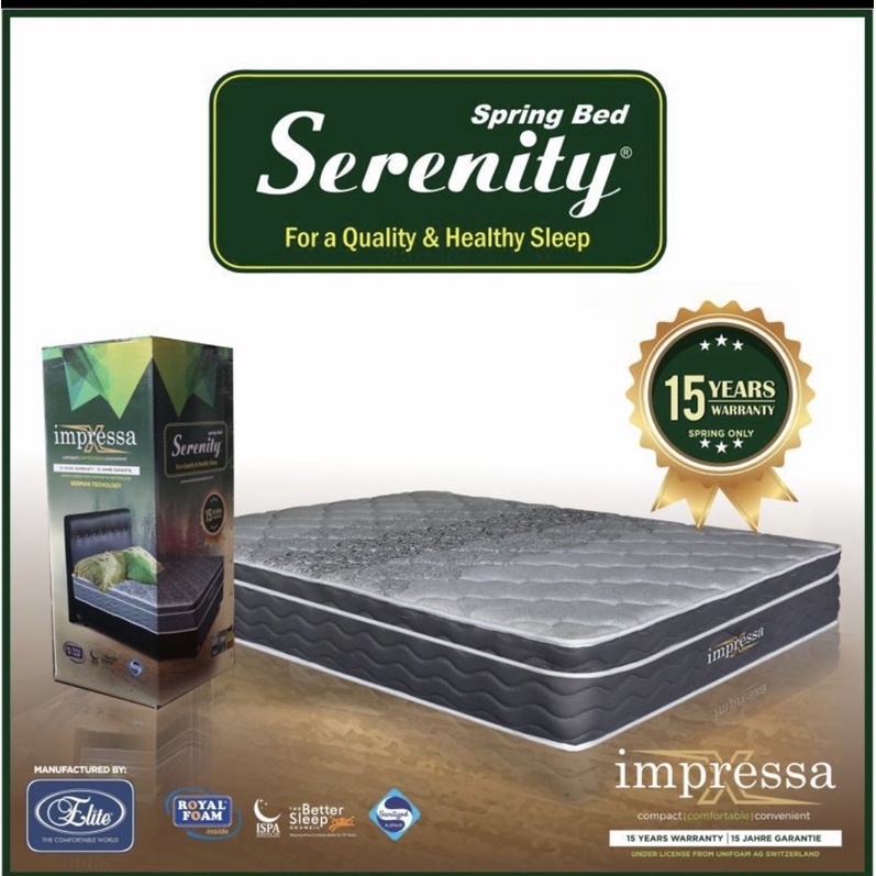 Kasur Springbed In The Box SERENITY Impressa X