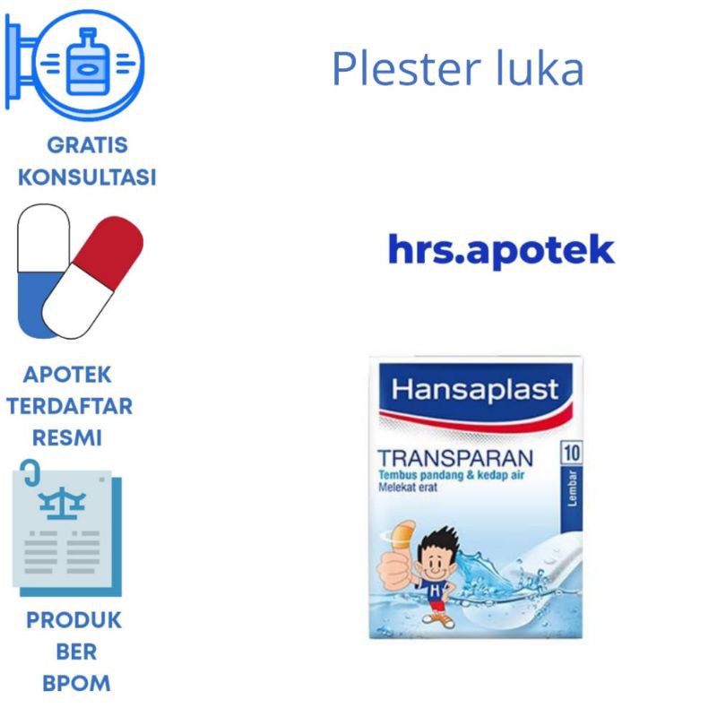 Plester hansaplast transparan(anti air)