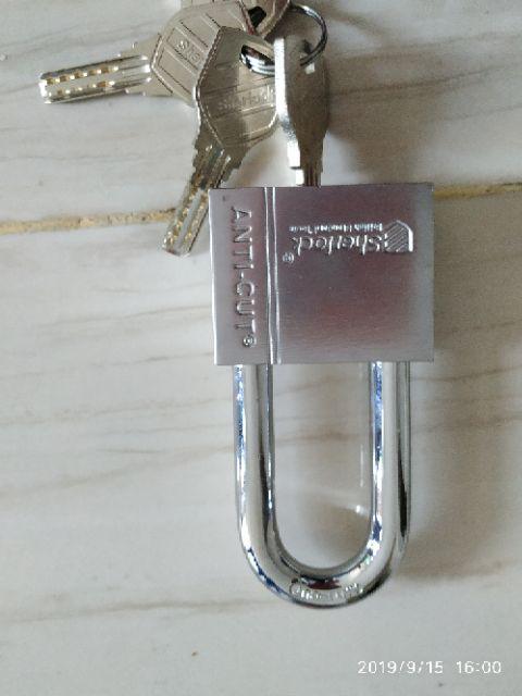 Sherlock Elliot Domestic Gembok Perisai Baja ( 53 Mm Panjang ) Silver