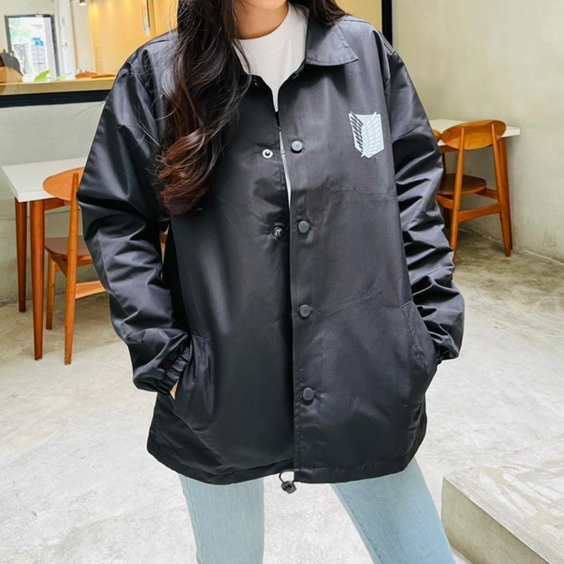 Waterproof Coach SNK Jacket Attack On Titan Anime Manga Premium