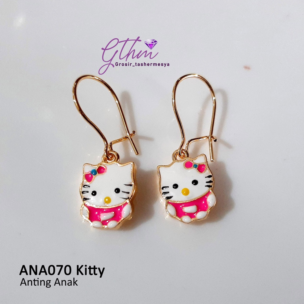 Anting Anak Kitty Gold Plated Jewelry Perhiasan Import Anti karat Cocok untuk anak-anak dan remaja ana070