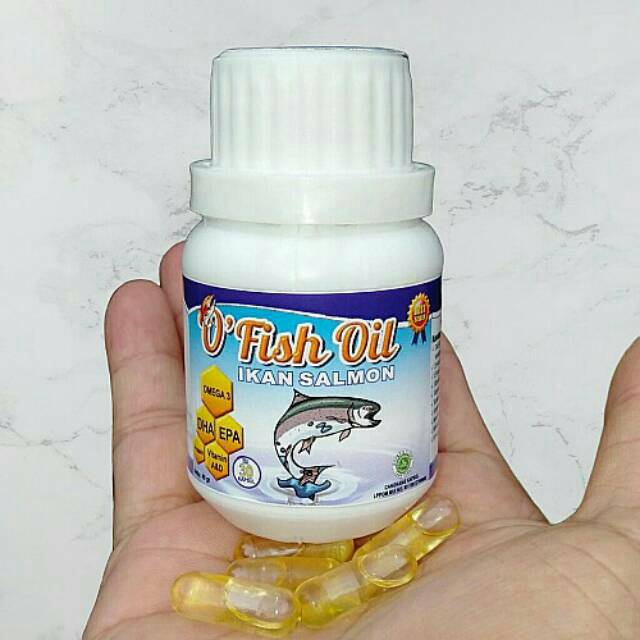 O Fish Oil Minyak Ikan Salmon Suplemen Vitamin Omega 3 Shopee Indonesia