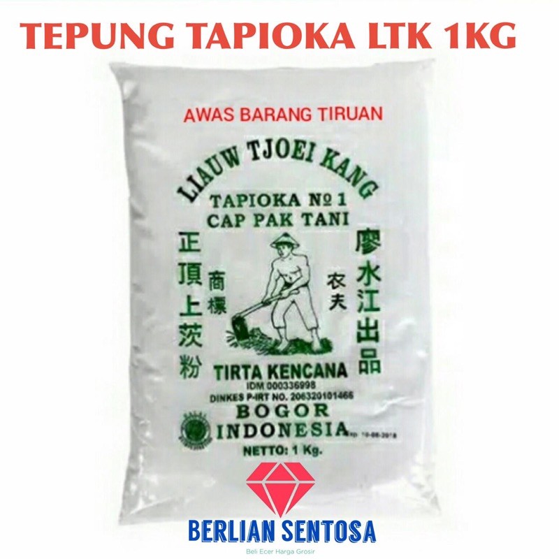 

Tepung tapioka Liaw tjoei kang sagu tani 1kg