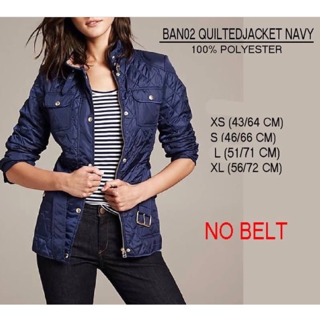 Jaket wanita branded BANANA REPUBLIC original murah navy dongker