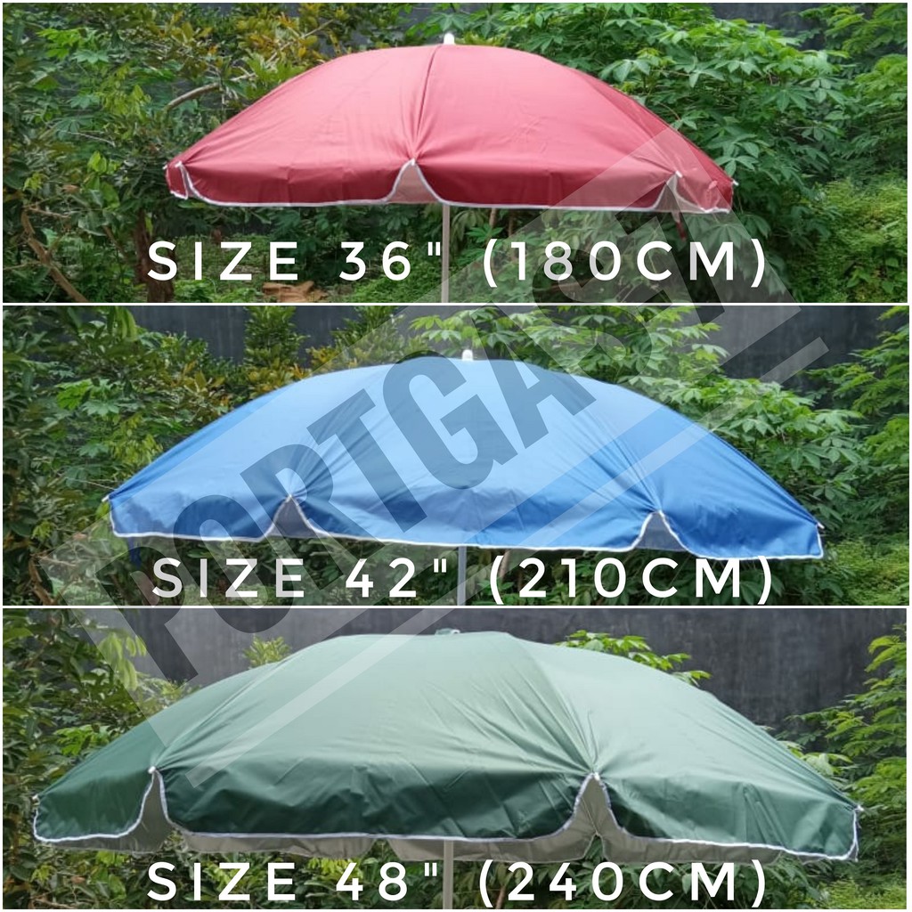 Payung Pantai Tenda Jualan Jumbo Anti UV 42&quot;(210cm) Parasol Original Osaka/Nagoya