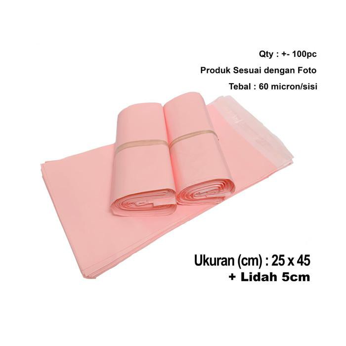 

25 X 45Cm Polymailer Polybag Kantong Amplop Plastik Packing (Isi 100) - Abu Grade 1