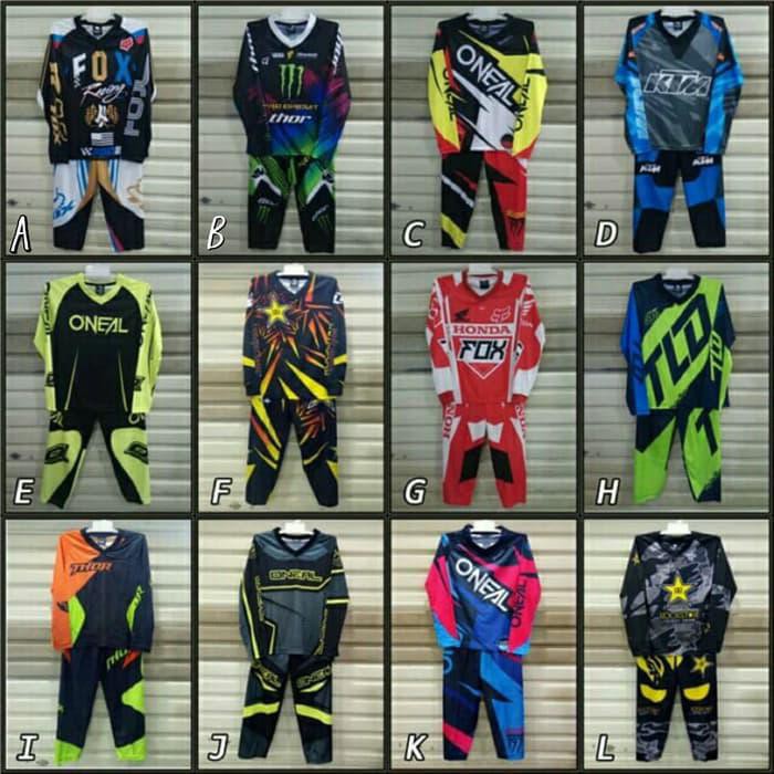 Paling dicari Setelan Anak Motor Cross Baju Motor Cross Anak