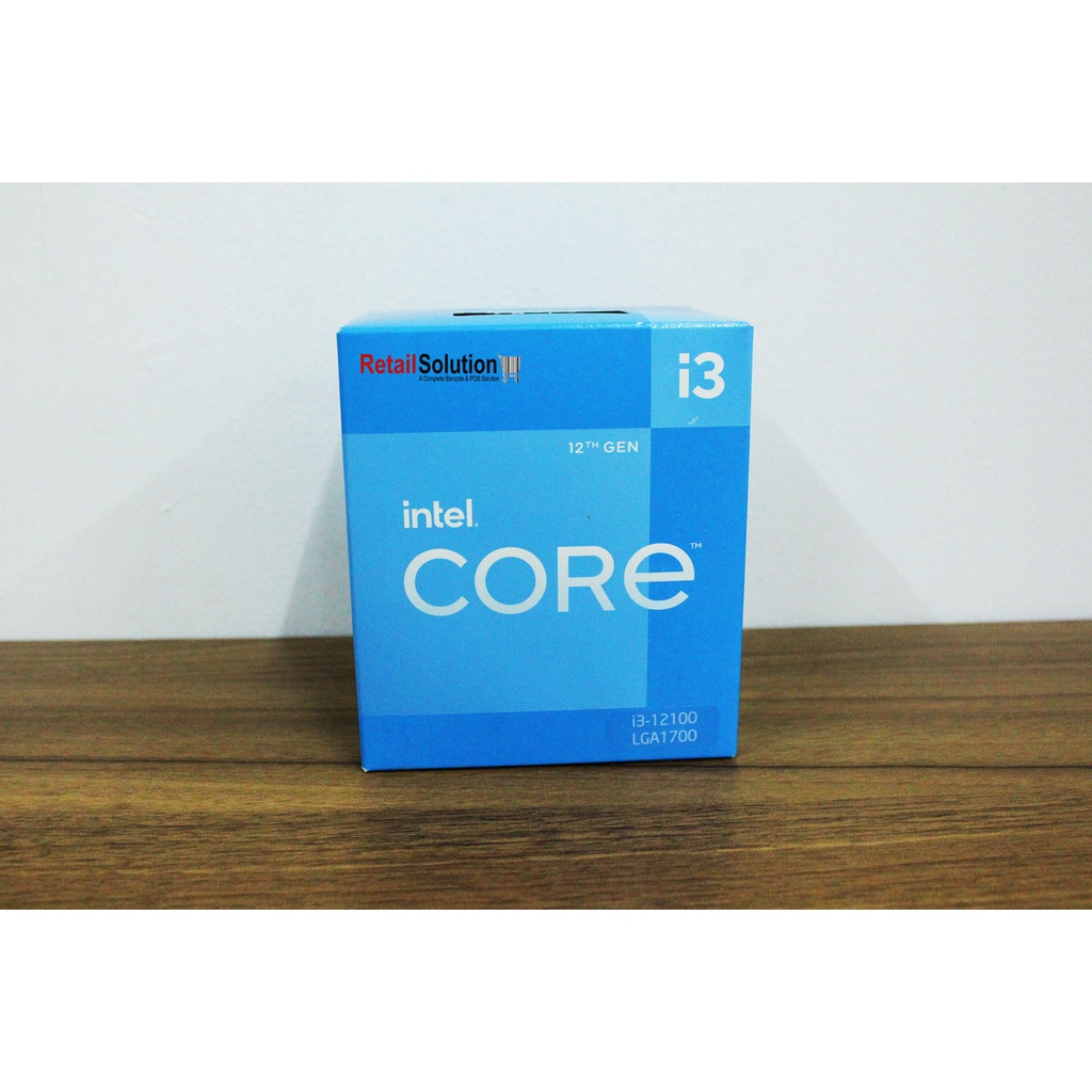 Processor CPU Intel LGA 1700 - Intel Core i3-12100 BOX Garansi Resmi