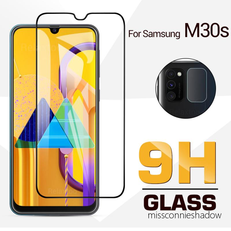 2in1 Pelindung Layar Tempered Glass Untuk Samsung A32 A52 A72 A12 A02S A11 A50S A21S A51 A71 A50 A30S A30 A20 A10 M10 A10S A20S M11