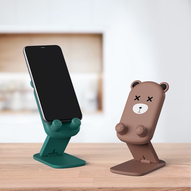 HOLDER KARAKTER DOKIY DESKTOP STAND PHONE HOLDER HP LUCU FOLDABLE