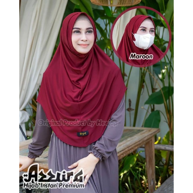 HIJAB EARLOOP BERGO lNSTAN AZZURA || BY HEEJAP