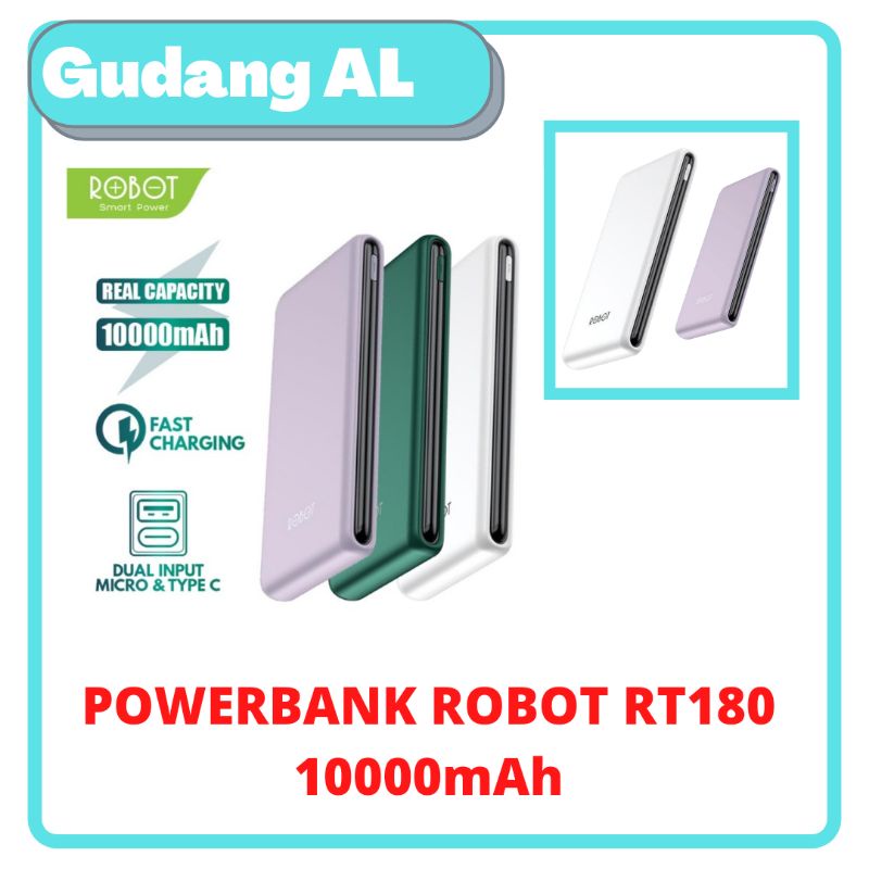 Powerbank Robot RT180 original robot powerbank robot rt180 10000mAh