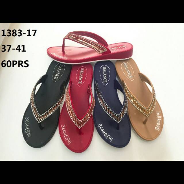 Sandal Jepit Jelly Shoes Blink Mutiara Balance