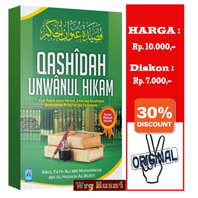 Jual Buku Saku Qashidah Unwanul Hikam Syair Pokok Hikmah Adab Shopee