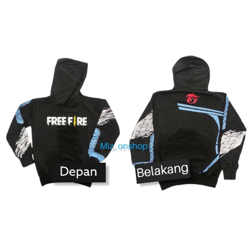 Sweater Hoodie Anak Gaming FF FREE FIRE Terbaru jaket ff switer ff usia 5-12tahun