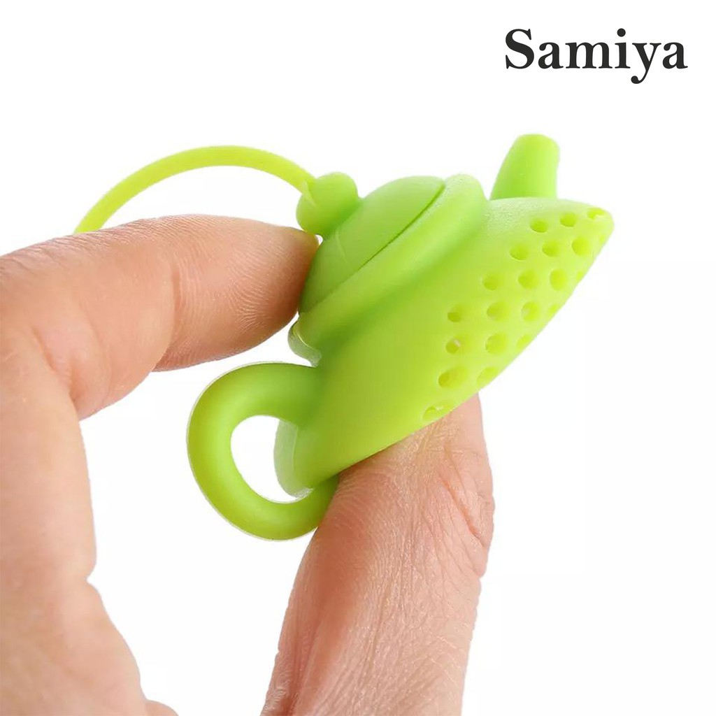 saringan teh silikon / silicone tea bag filter infuse strainer / cute silicone teapot infuser