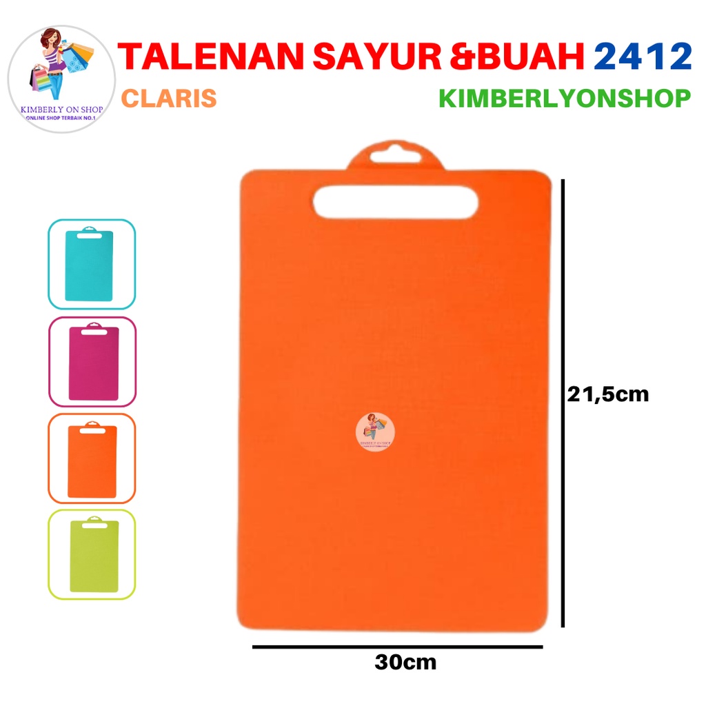 Talenan Plastik Anti Bacterial Delica Claris Cutting Board 2412