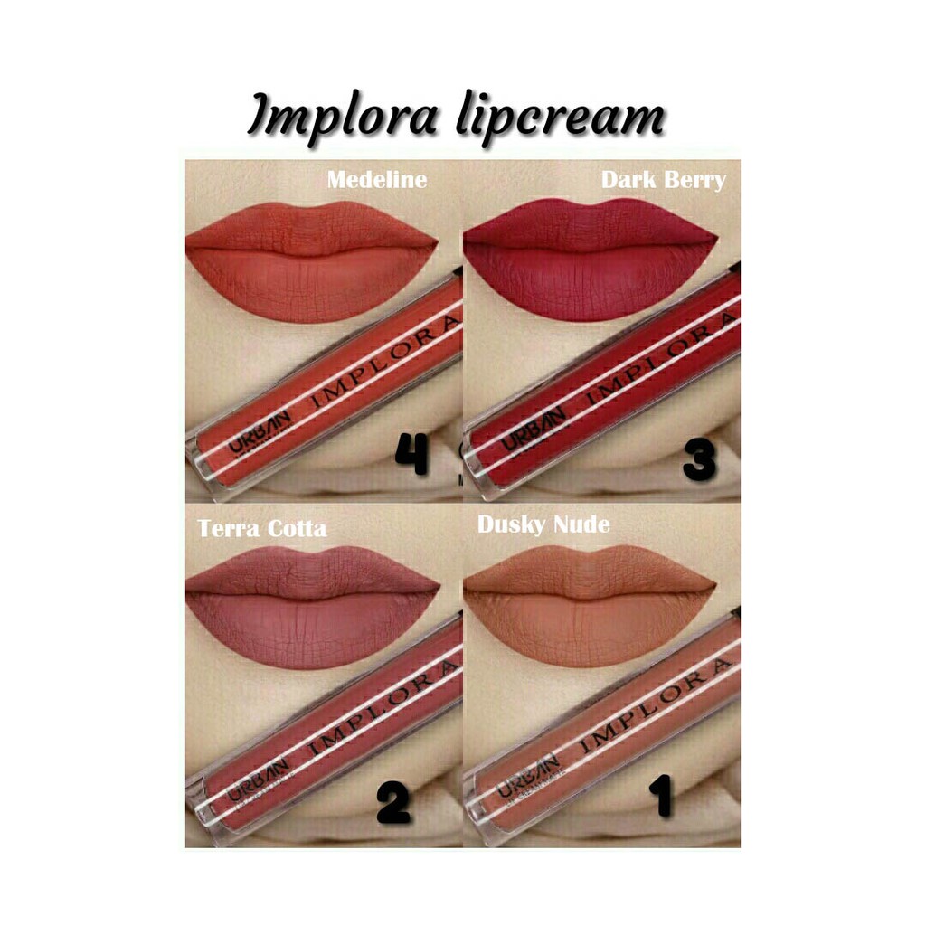 Implora Urban Lip Cream Matte Original BPOM