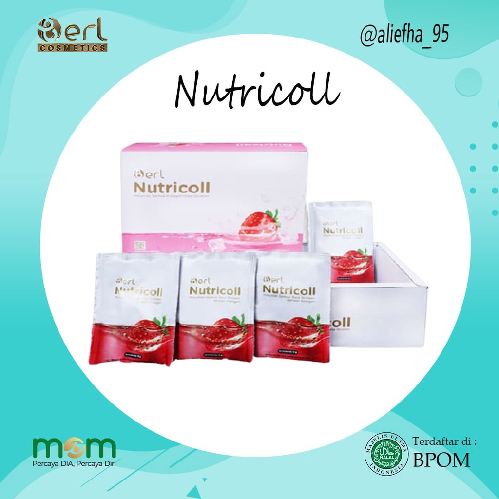 

B Erl Nutricoll Minuman Serbuk Kolagen Rasa Stroberi - Collagen - Colagen