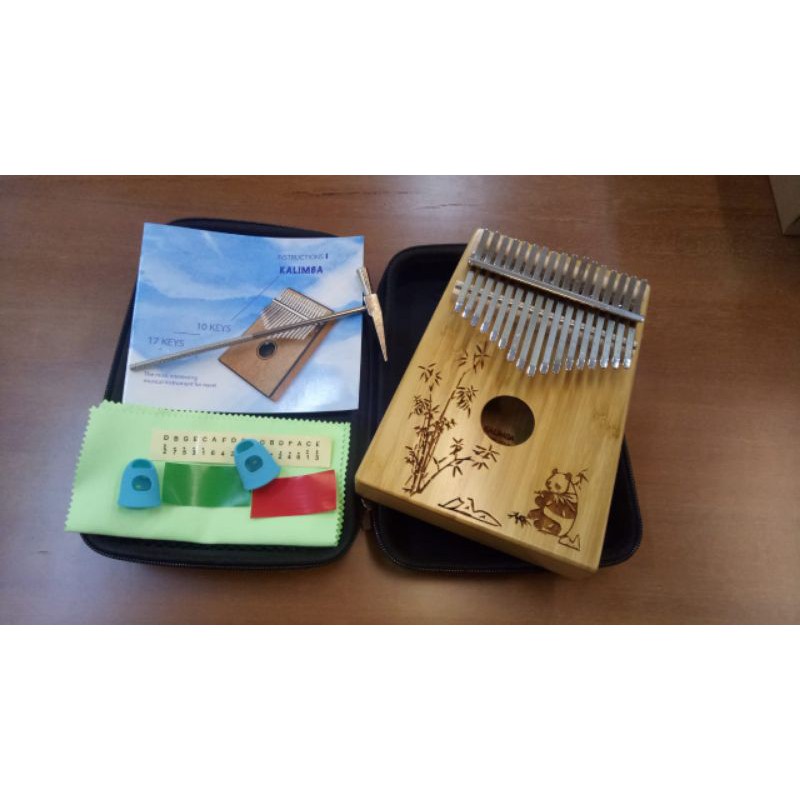 [ READY STOCK ] ALAT MUSIK PIANO JARI KALIMBA 17 KUNCI thumb piano finger