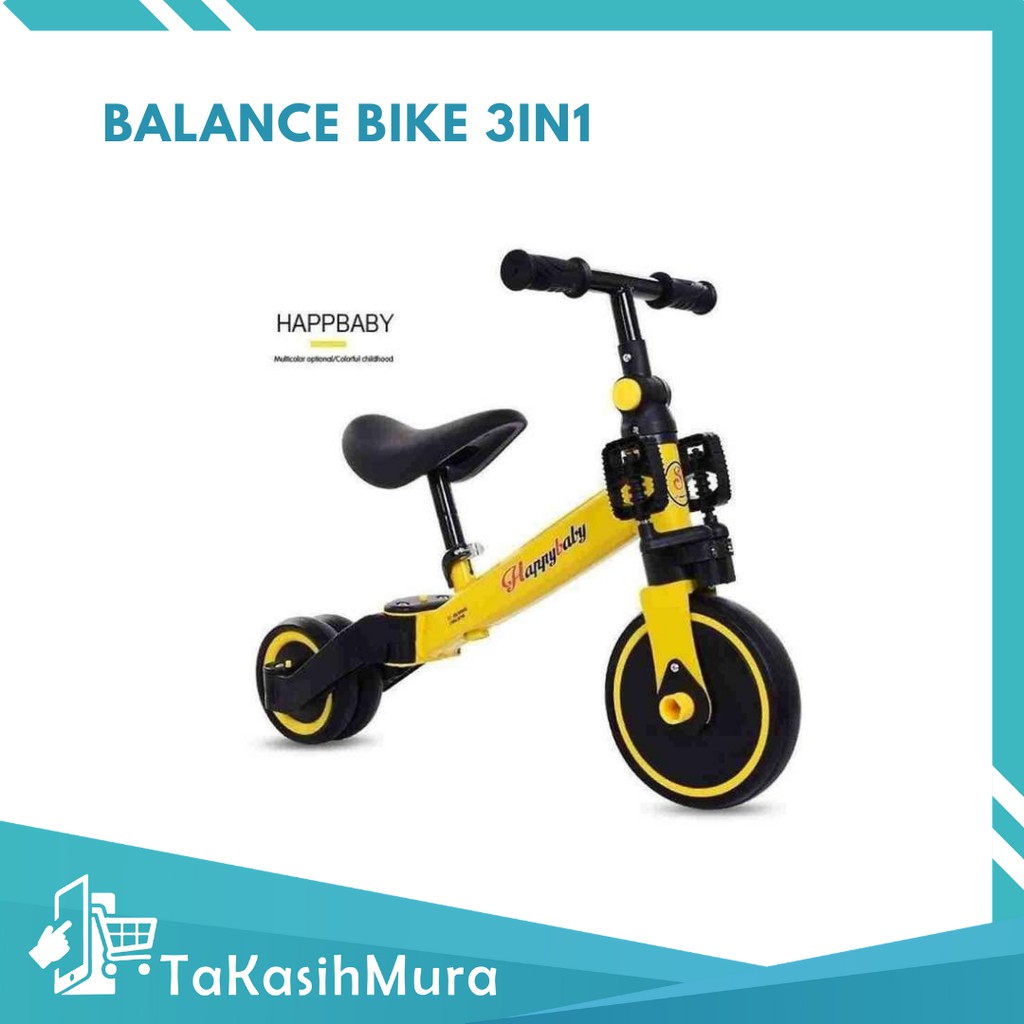Happy Baby Balance Bike 3 in 1 Sepeda Keseimbangan Anak Happybaby Roda 3