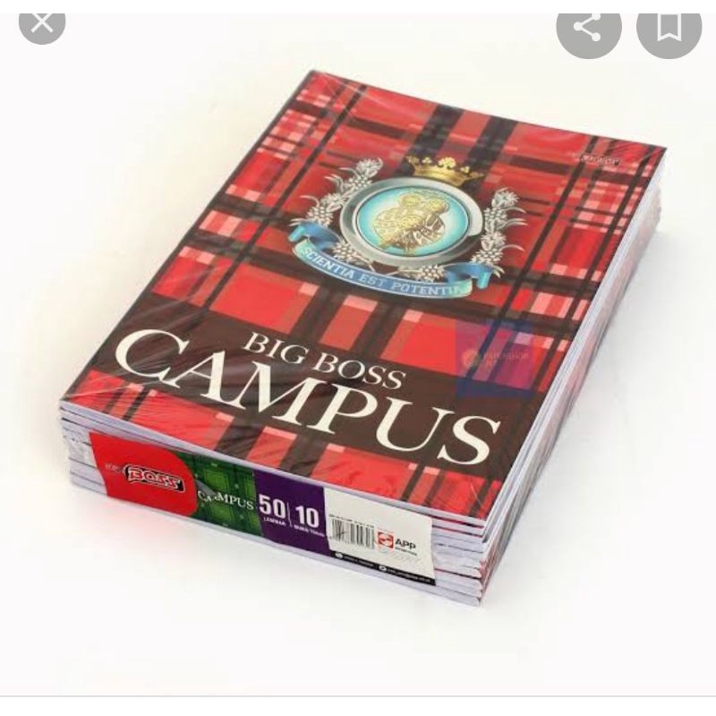 

Buku tulis Campus isi 50 lbr