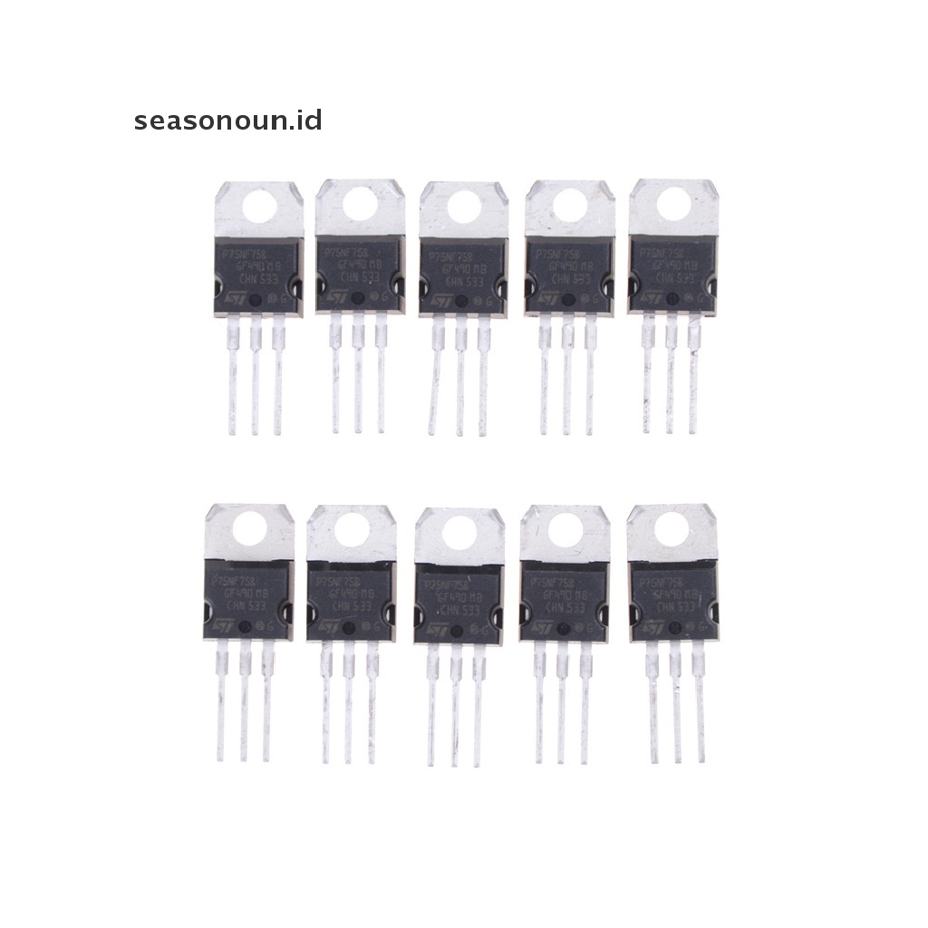 10pcs transistor P75NF75 P75N75 STP75NF75 TO-220