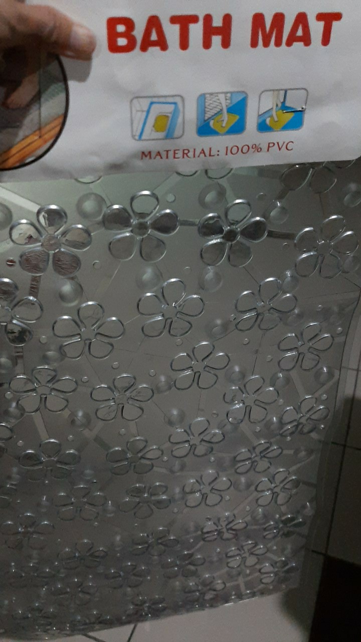 Anti Slip Pvc New Arrival Keset Lantai Kamar Mandi Bath Mat Bunga