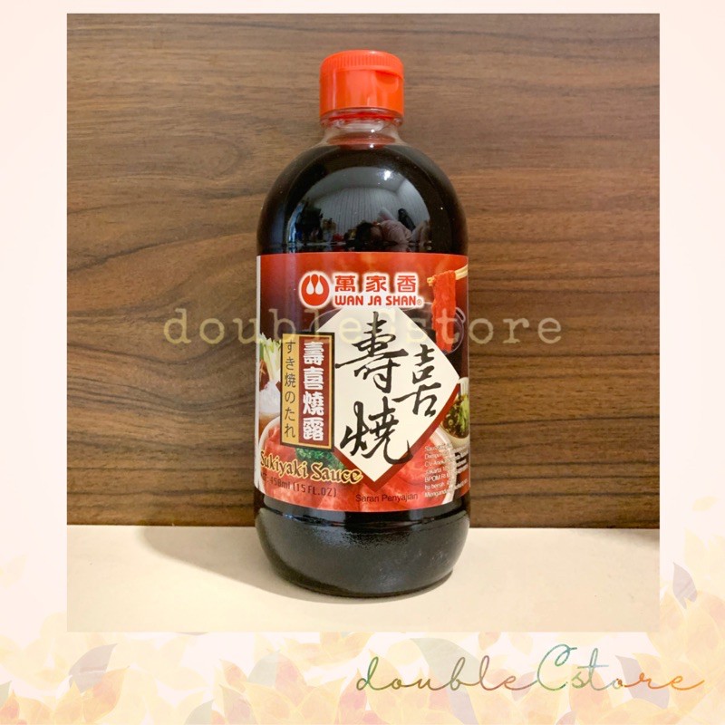 

Wan Ja Shan Sukiyaki Sauce 450ml / Saus Sukiyaki