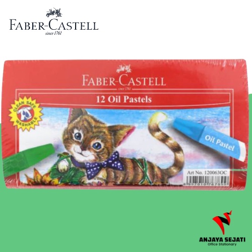

Crayon Oil Pastel Faber Castell 12 Warna - Kotak Transparan