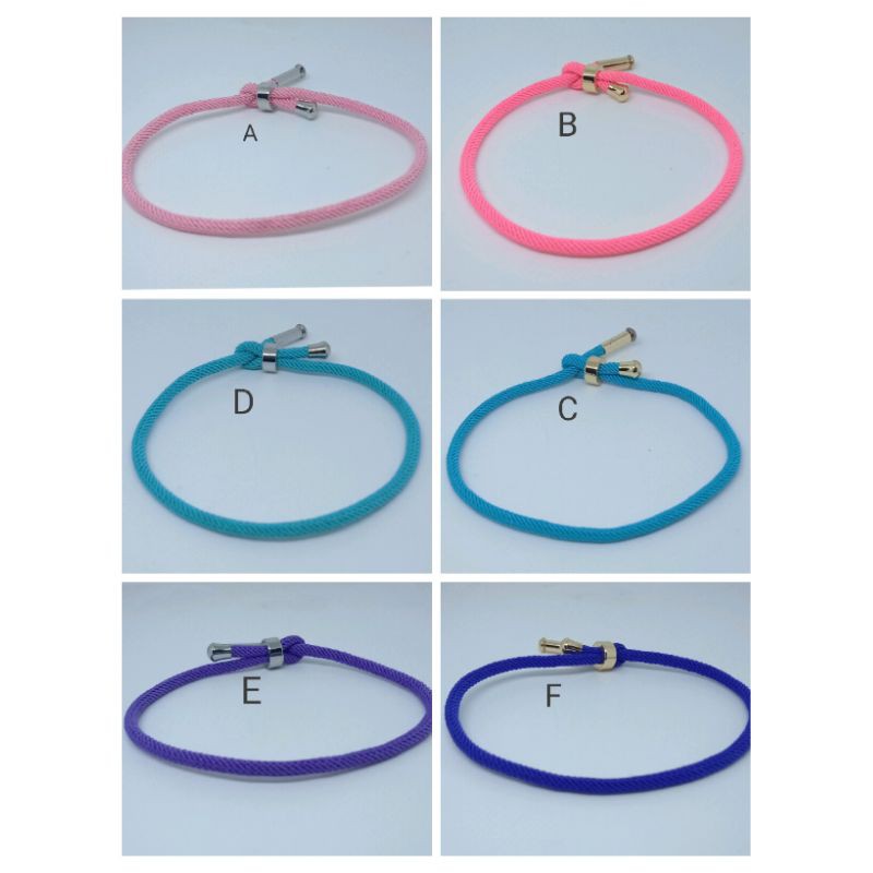 Gelang huruf/abjad/inisial tali serut Hongkong