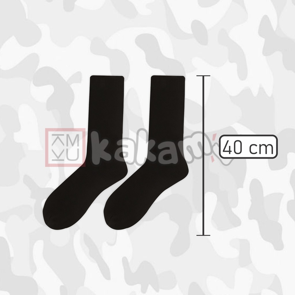 Kakamu Kaos Kaki Pria TNI Polos Hitam Dan Loreng