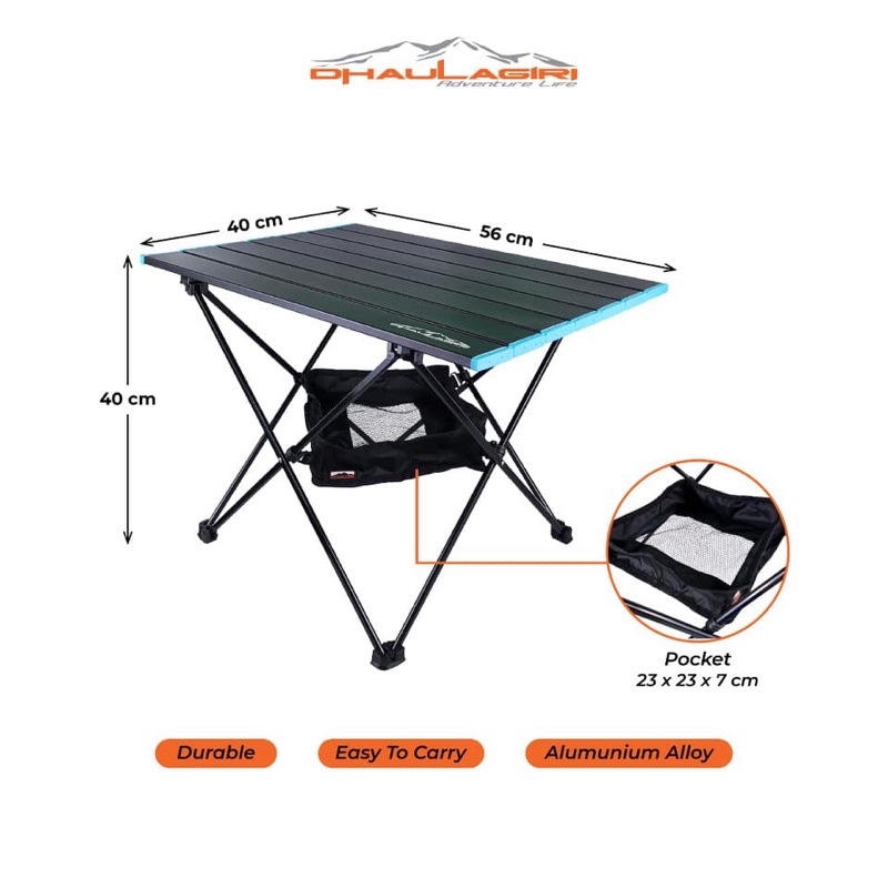 Meja lipat portable dhaulagiri Meja lipat Dhaulagiri 503 Folding Table Meja Piknik Santai Ultralight