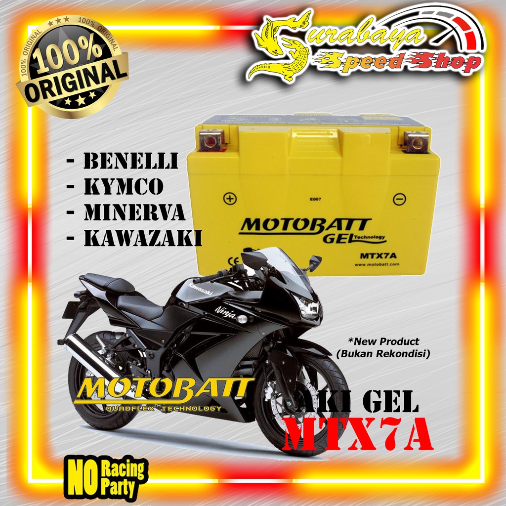 Jual Aki Kering Aki Motor Gel Motobatt Tipe MTX7A Motor Benelli